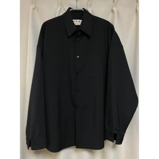 マルニ(Marni)の【未使用品】MARNI(マルニ) ウールシャツ サイズ44 BLACK(シャツ)