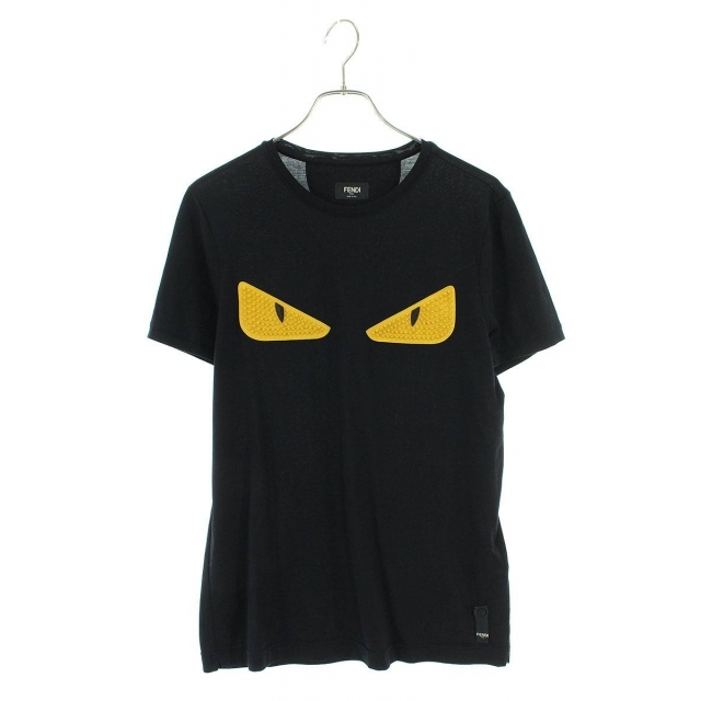 FENDI(フェンディ)のフェンディ 17AW FY0626 SV3 モンスターレザースタッズパッチTシャツ メンズ 46 メンズのトップス(Tシャツ/カットソー(半袖/袖なし))の商品写真