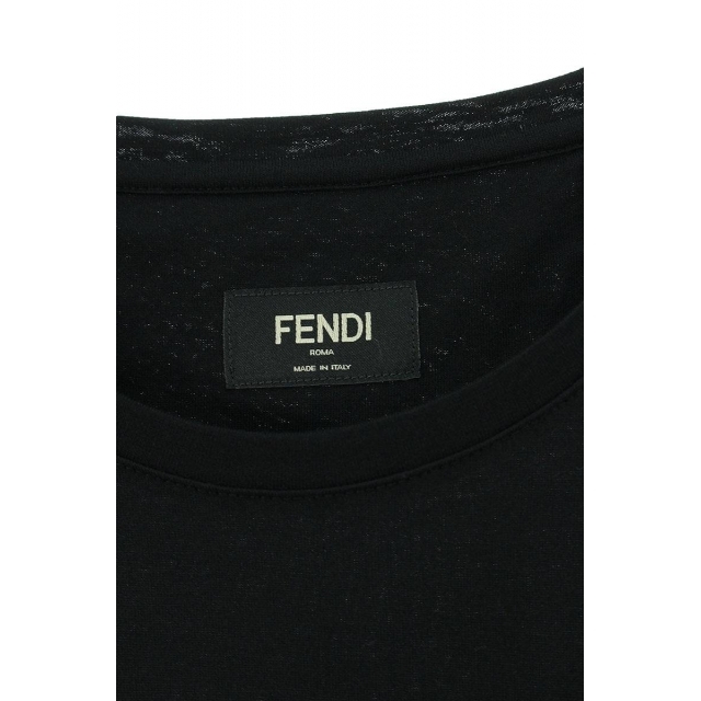 FENDI(フェンディ)のフェンディ 17AW FY0626 SV3 モンスターレザースタッズパッチTシャツ メンズ 46 メンズのトップス(Tシャツ/カットソー(半袖/袖なし))の商品写真