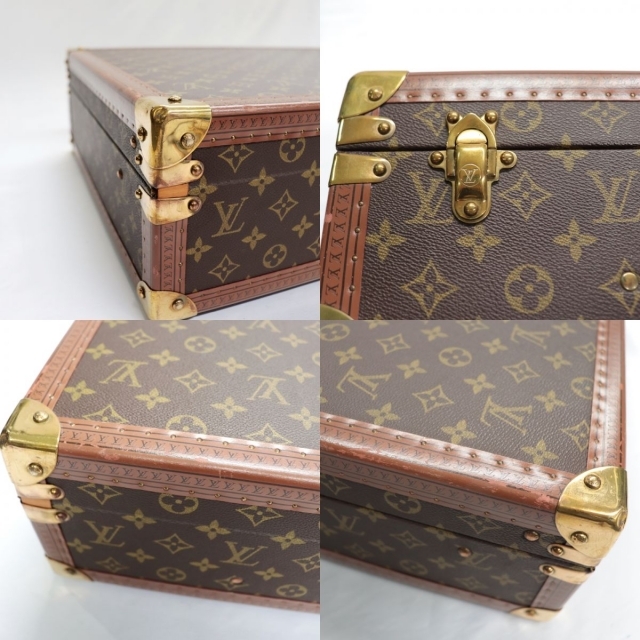 LOUIS VUITTON(ルイヴィトン)のルイヴィトン ビステン50 モノグラム トランク ハードケース アタッシュケース バッグ 茶 ゴールド金具 LOUIS VUITTON インテリア/住まい/日用品の日用品/生活雑貨/旅行(旅行用品)の商品写真