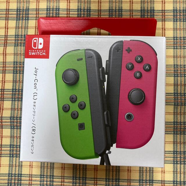 Nintendo Switch(ニンテンドースイッチ)のJoy-Con NintendoSwitch ネオングリーン ネオンピンク 新品 エンタメ/ホビーのゲームソフト/ゲーム機本体(家庭用ゲーム機本体)の商品写真