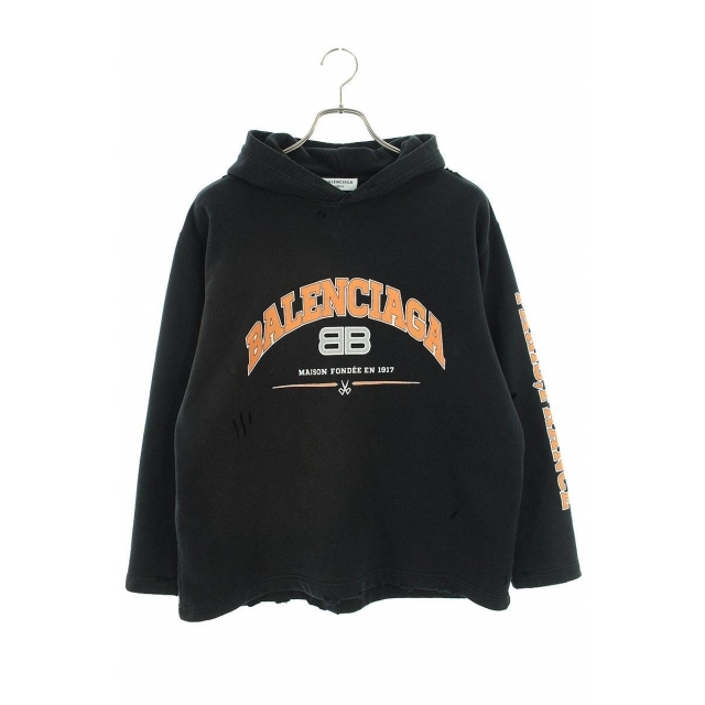 BALENCIAGA バレンシアガ ロゴ 長袖 パーカー L