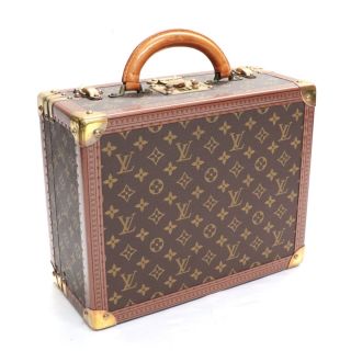 ルイヴィトン(LOUIS VUITTON)のルイヴィトン コトヴィル35 モノグラム トランク ハードケース アタッシュケース バッグ 茶 ゴールド金具 LOUIS VUITTON(旅行用品)