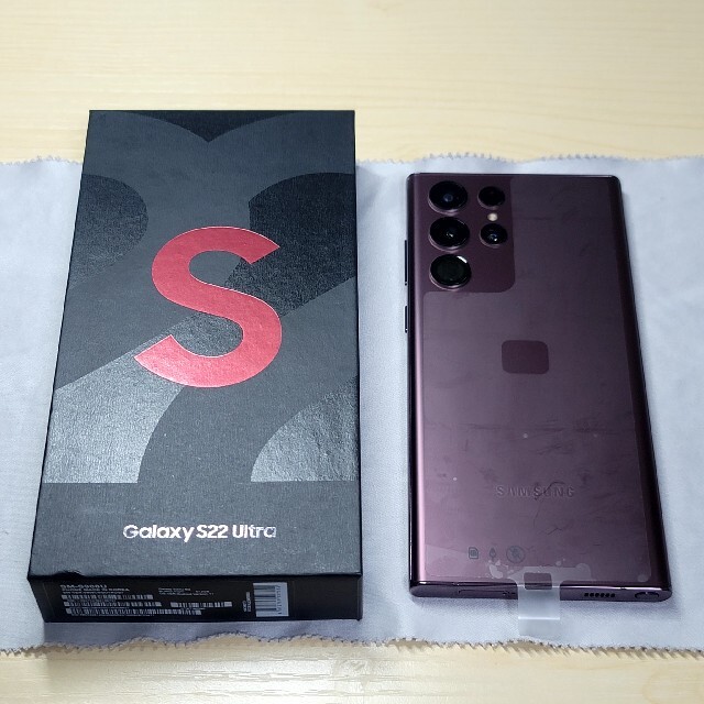 ネット限定】 S22 Galaxy Samsung - SAMSUNG Ultra 512GB版 Burgundy