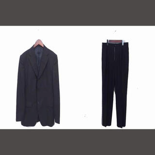 タケオキクチ(TAKEO KIKUCHI)のタケオキクチ スーツ 上下 テーラード ジャケット スラックス パンツ 4 黒(スーツジャケット)