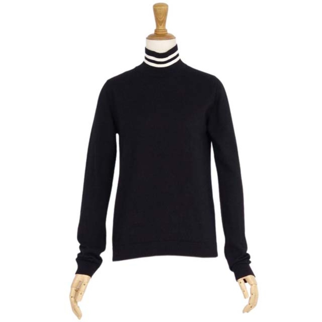 ヌメロベントゥーノ ニット セーター ハイネック ウール 長袖 40 ブラック素材ウール98%ナイロン2%