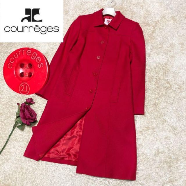 クレージュ　courreges ロングカシミアコート