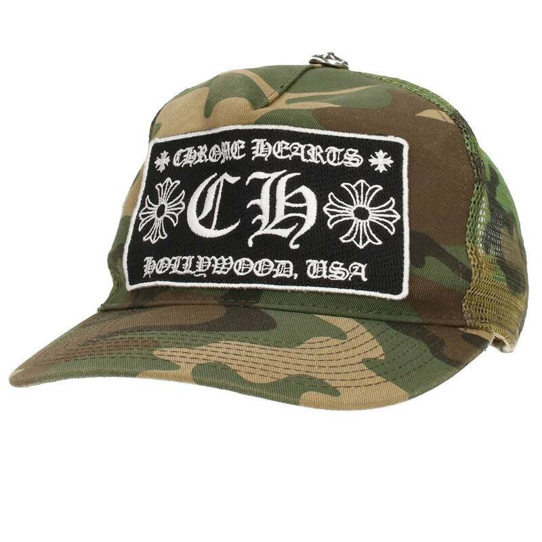 クロムハーツ TRUCKER CAP/トラッカーキャップ CHパッチクロスボール付メッシュ帽子  メンズ