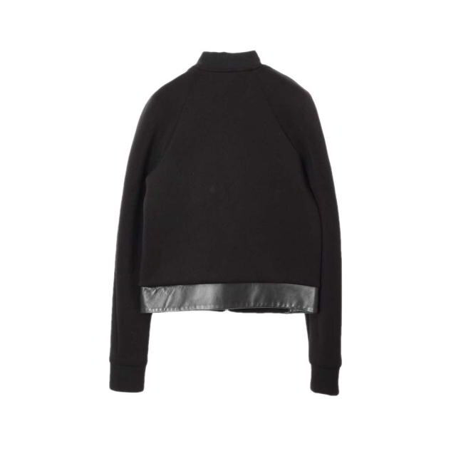 Alexander Wang - T by Alexander Wang レザー切替ボンディング ジップ 