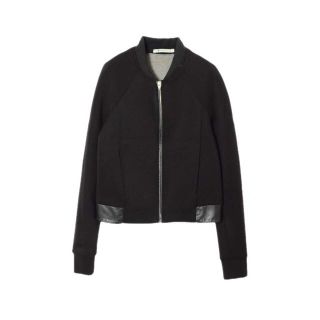 T by Alexander Wang レザー切替ボンディング ジップジャケット