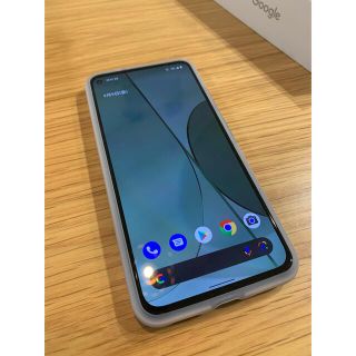 グーグルピクセル(Google Pixel)のGoogle Pixel 5a 128 GB Mostly Black カバー付(スマートフォン本体)