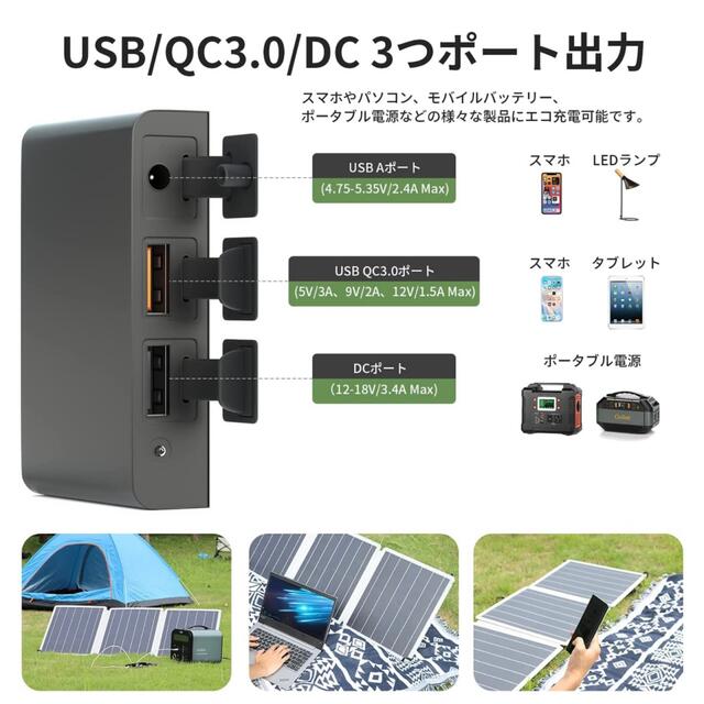 10月限定値下げ中‼️Gofort ポータブル電源 ソーラーパネル セット  スマホ/家電/カメラのスマホ/家電/カメラ その他(その他)の商品写真