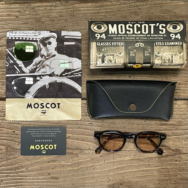 9/11迄　MOSCOT LEMTOSH 44 TORTOISE モスコット