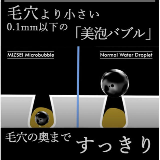 バブリーミスティ SH219-2T マイクロバブル　シャワーヘッド　ミスト　節水 コスメ/美容のボディケア(バスグッズ)の商品写真