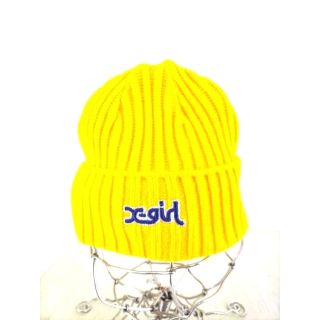 エックスガール(X-girl)のX-girl(エックスガール) RIB KNIT CAP レディース 帽子(ニット帽/ビーニー)