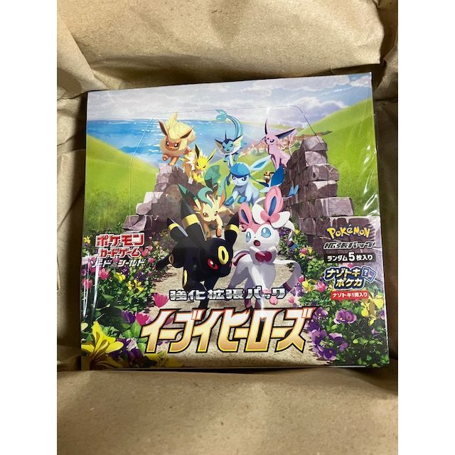 ポケモンカードゲーム イーブイヒーローズ 1BOX シュリンク付き エンタメ/ホビーのトレーディングカード(Box/デッキ/パック)の商品写真