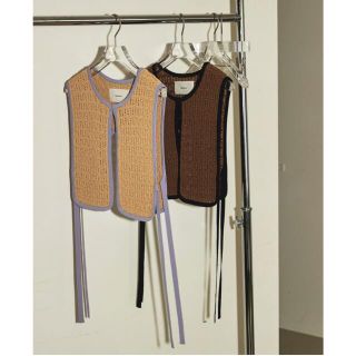 トゥデイフル(TODAYFUL)のtodayful  Cordyarn Piping Vest トゥデイフル(ベスト/ジレ)