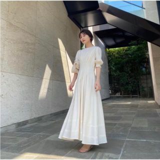 アニュアンス(ánuans)のl'or tuck drape drett(ロングワンピース/マキシワンピース)