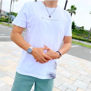 パタゴニア(patagonia)の西海岸スタイル☆LUSSO SURF パームツリーバックプリントTシャツ　M(Tシャツ/カットソー(半袖/袖なし))