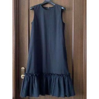 フォクシー(FOXEY)のデイジーリンPuff Tulle Dress (Black) (ひざ丈ワンピース)