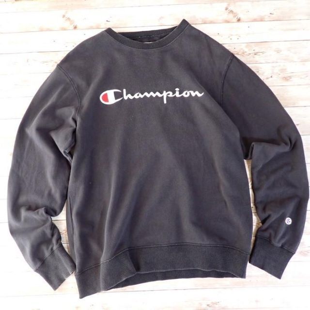 Champion(チャンピオン)のチャンピオン champion スウェット L 黒 古着 アメカジ ストリート メンズのトップス(スウェット)の商品写真