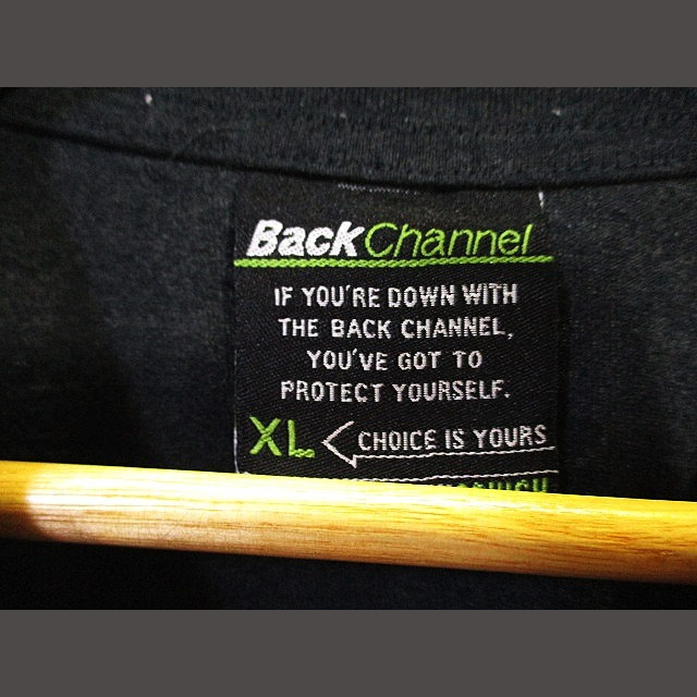 Back Channel(バックチャンネル)のバックチャンネル BACK CHANNEL Tシャツ 黒 ブラック サイズXL メンズのトップス(Tシャツ/カットソー(七分/長袖))の商品写真