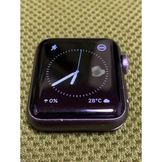 アップルウォッチ(Apple Watch)のApple Watch series 3 38mm スペースグレイ(腕時計(デジタル))