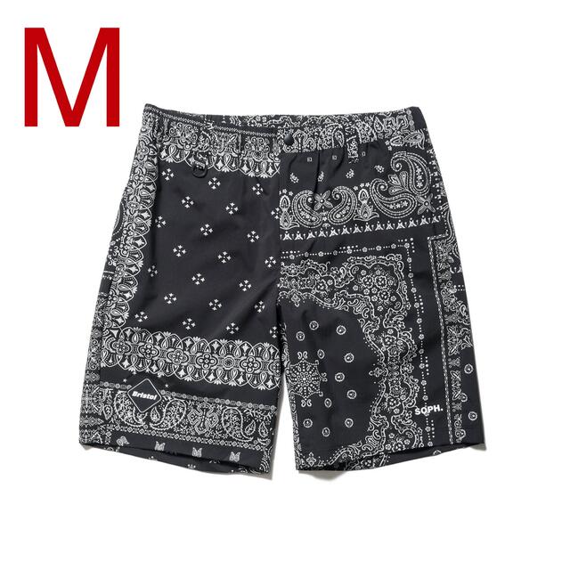 F.C.R.B.(エフシーアールビー)のF.C.R.B. BANDANA COMFORTABLE SHORTS 黒 M メンズのパンツ(ショートパンツ)の商品写真