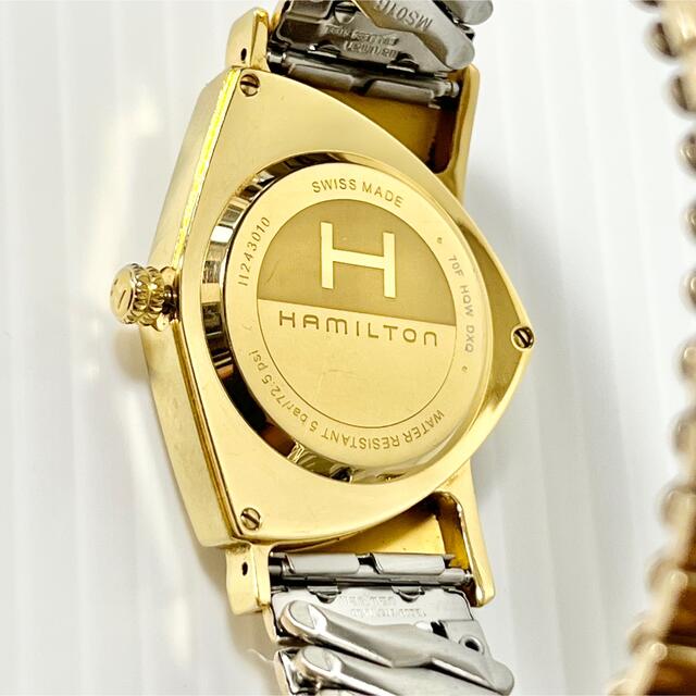 人気品！ HAMILTON ベンチュラ H243010 ゴールド 蛇腹バンド 金