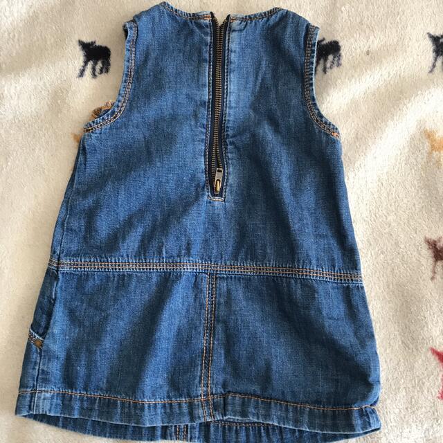 babyGAP(ベビーギャップ)のデニム ジャンパースカート ワンピース　80cm キッズ/ベビー/マタニティのベビー服(~85cm)(ワンピース)の商品写真