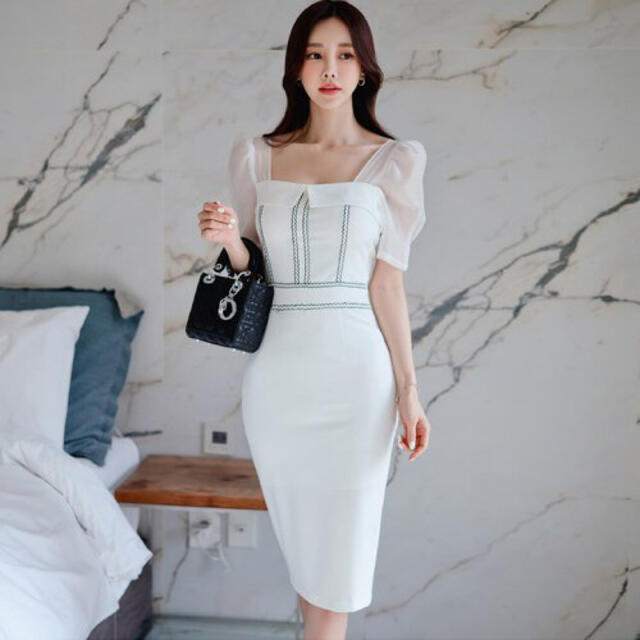 【本日限定セール】ROBE系 韓国ファッション 大人きれいめキャバドレス