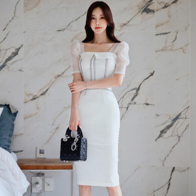 本日限定セール】ROBE系 韓国ファッション 大人きれいめキャバドレス