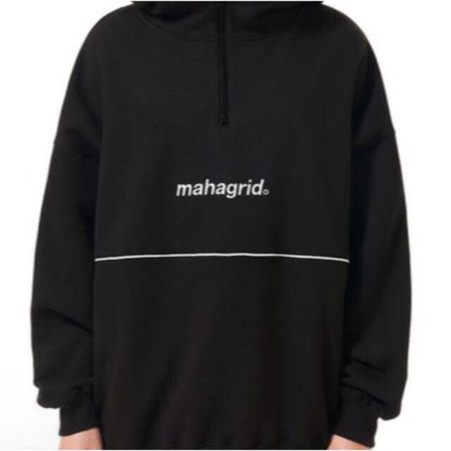 『mahagrid/マハグリッド』HALF ZIP HOODIE メンズのトップス(パーカー)の商品写真