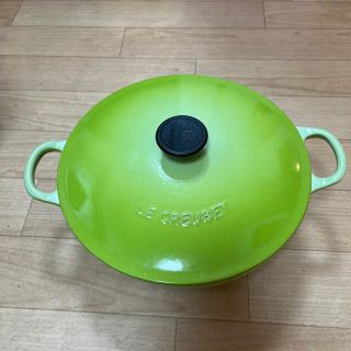 ルクルーゼ(LE CREUSET)のLe Creuset  ル・クルーゼ　鍋　キウイグリーン　22㎝　ジャンク(鍋/フライパン)