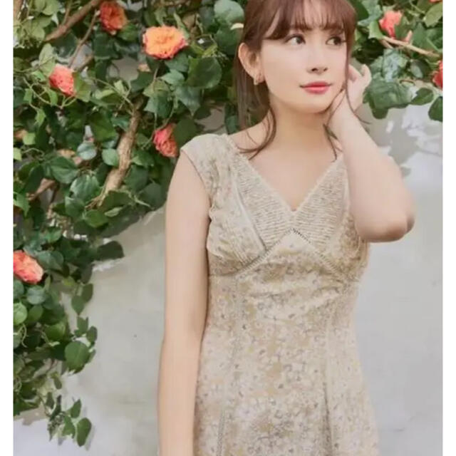 herlipto Lace Trimmed Floral Dress Mサイズ167cm
