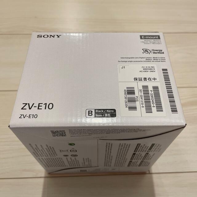 SONY(ソニー)の新品！SONY デジカメ VLOGCAM ボディ ブラック ZV-E10(B) スマホ/家電/カメラのカメラ(ミラーレス一眼)の商品写真