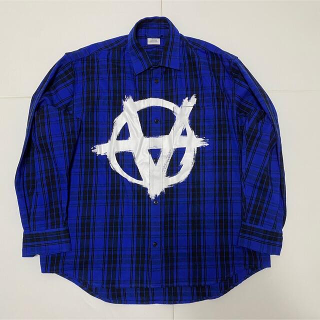 シャツvetements anarchy check shirts