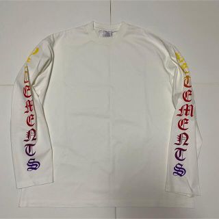 バレンシアガ(Balenciaga)のvetements Gothic logo L/S white(Tシャツ/カットソー(七分/長袖))