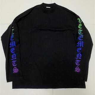 バレンシアガ(Balenciaga)のvetements Gothic logo L/S black(Tシャツ/カットソー(七分/長袖))