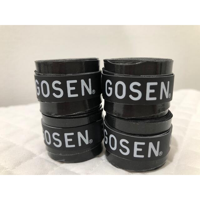 GOSEN(ゴーセン)のGOSEN グリップテープ 4個★迅速発送 黒色 ゴーセン マイバチ✳︎色変更可 エンタメ/ホビーのエンタメ その他(その他)の商品写真