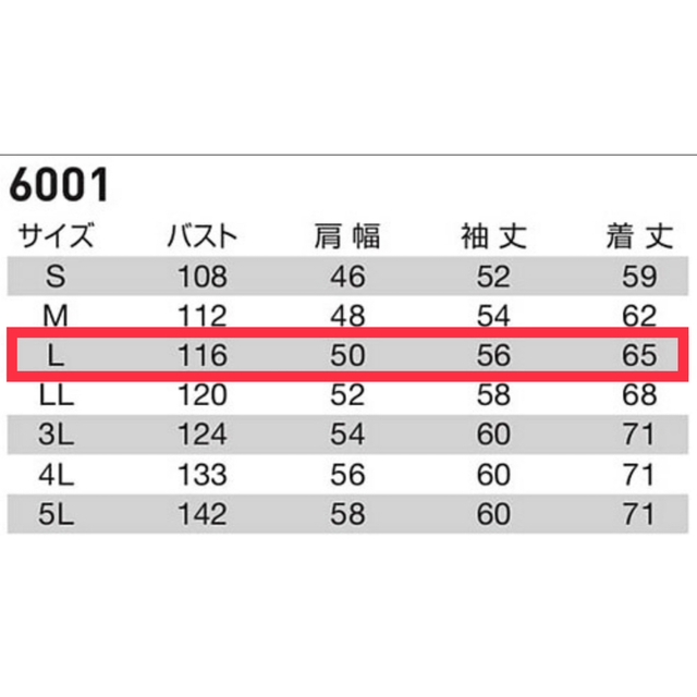 BURTLE(バートル)のBURTLE バートル／6001 ブルゾン レイブルー  Lサイズ 【秋冬】 メンズのジャケット/アウター(その他)の商品写真