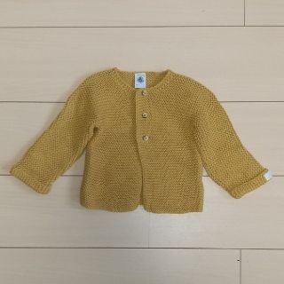 プチバトー(PETIT BATEAU)のプチバトー petit bateau カーディガン 18m(カーディガン/ボレロ)