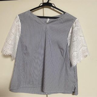 ハナエモリ(HANAE MORI)のHANAEMORI 切り替えトップス(カットソー(半袖/袖なし))