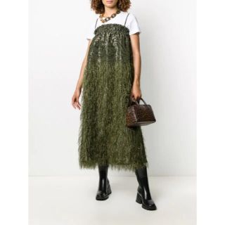 Adam et Rope' - GANNI フェザージャガードロングワンピース の