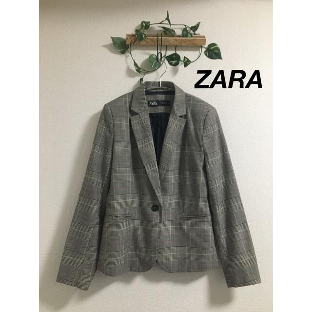 美品】ZARA テーラードジャケット グレンチェック 大きいサイズ