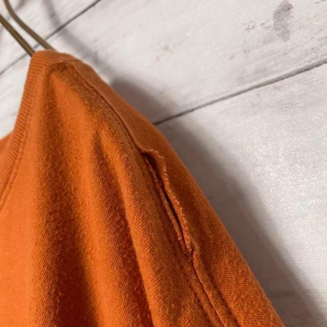 NIKE(ナイキ)の【希少カラー】ナイキ☆刺繍ワンポイントプリントロゴオレンジTシャツロンT メンズのトップス(Tシャツ/カットソー(半袖/袖なし))の商品写真