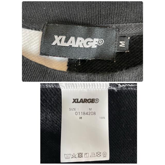 XLARGE(エクストララージ)の【希少デザイン】XLARGE スウェット古着でかろご 刺繍サイズM バイカラー. メンズのトップス(スウェット)の商品写真