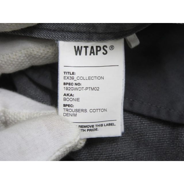 WTAPS 19AW BOONIE TROUSERS DENIM サイズ1-hybridautomotive.com