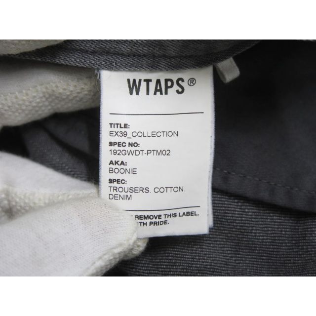 WTAPS 19AW BOONIE TROUSERS DENIM サイズ1