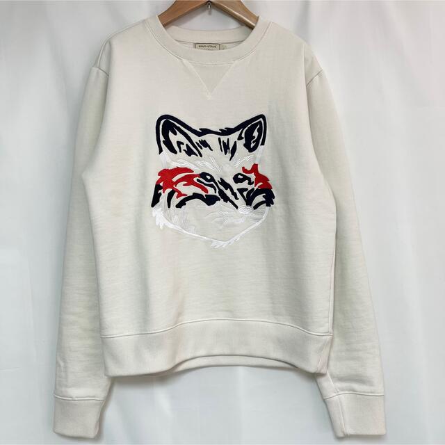 21SS MAISON KITSUNE BIG FOX 刺繍　スウェット　L